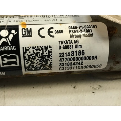 Подушка безопасности потолка левая Airbag Opel Insignia Wagon 2008-2017 12848667